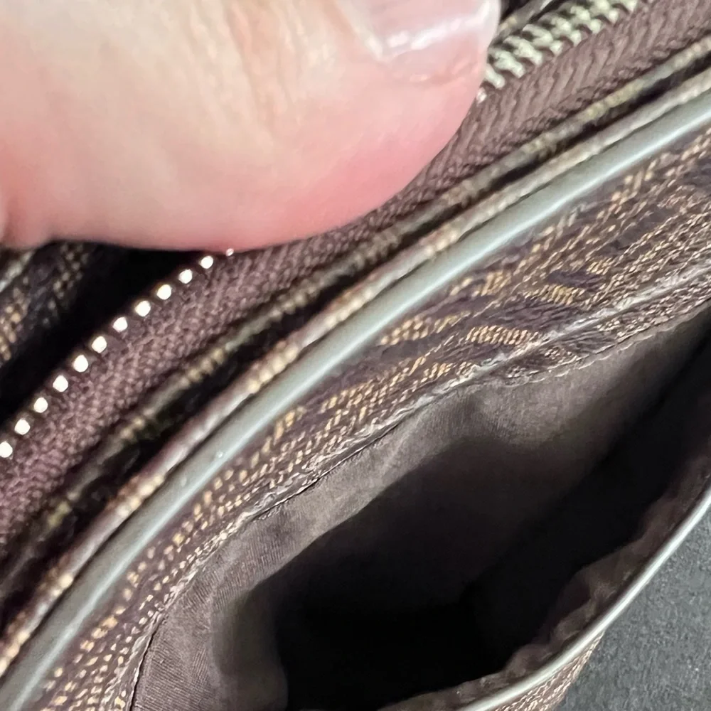 Liz Claiborne Brown Quilted Shoulder Bag